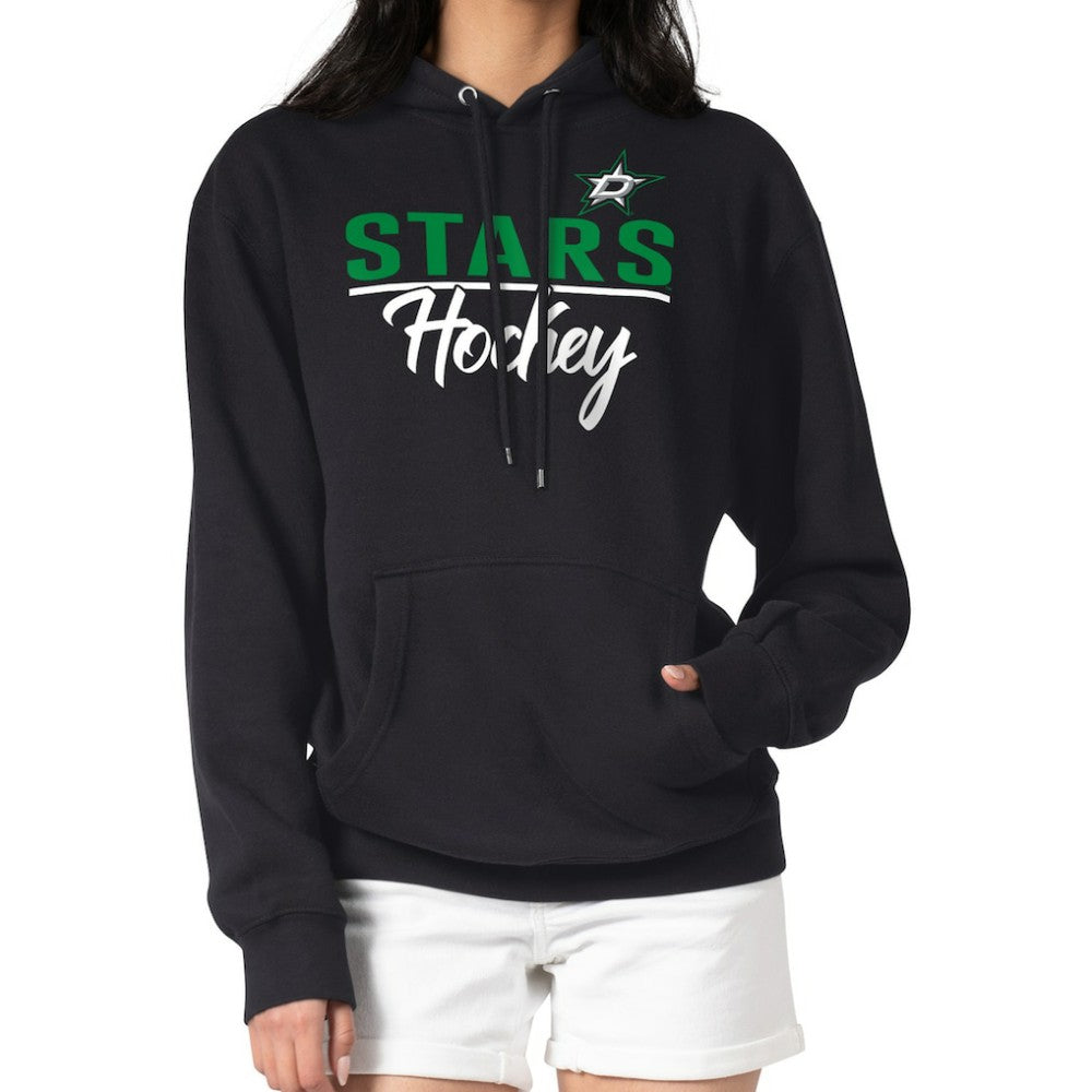 NHL Black Dallas Stars G-III 4Her by Carl Banks Women's Team Sport Tri-Blend Fleece Hoodie