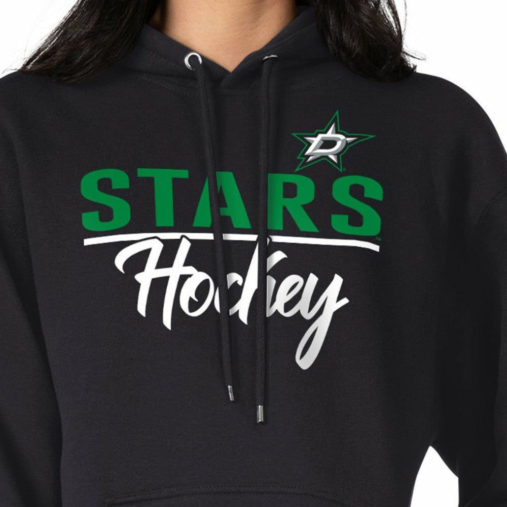 NHL Black Dallas Stars G-III 4Her by Carl Banks Women's Team Sport Tri-Blend Fleece Hoodie