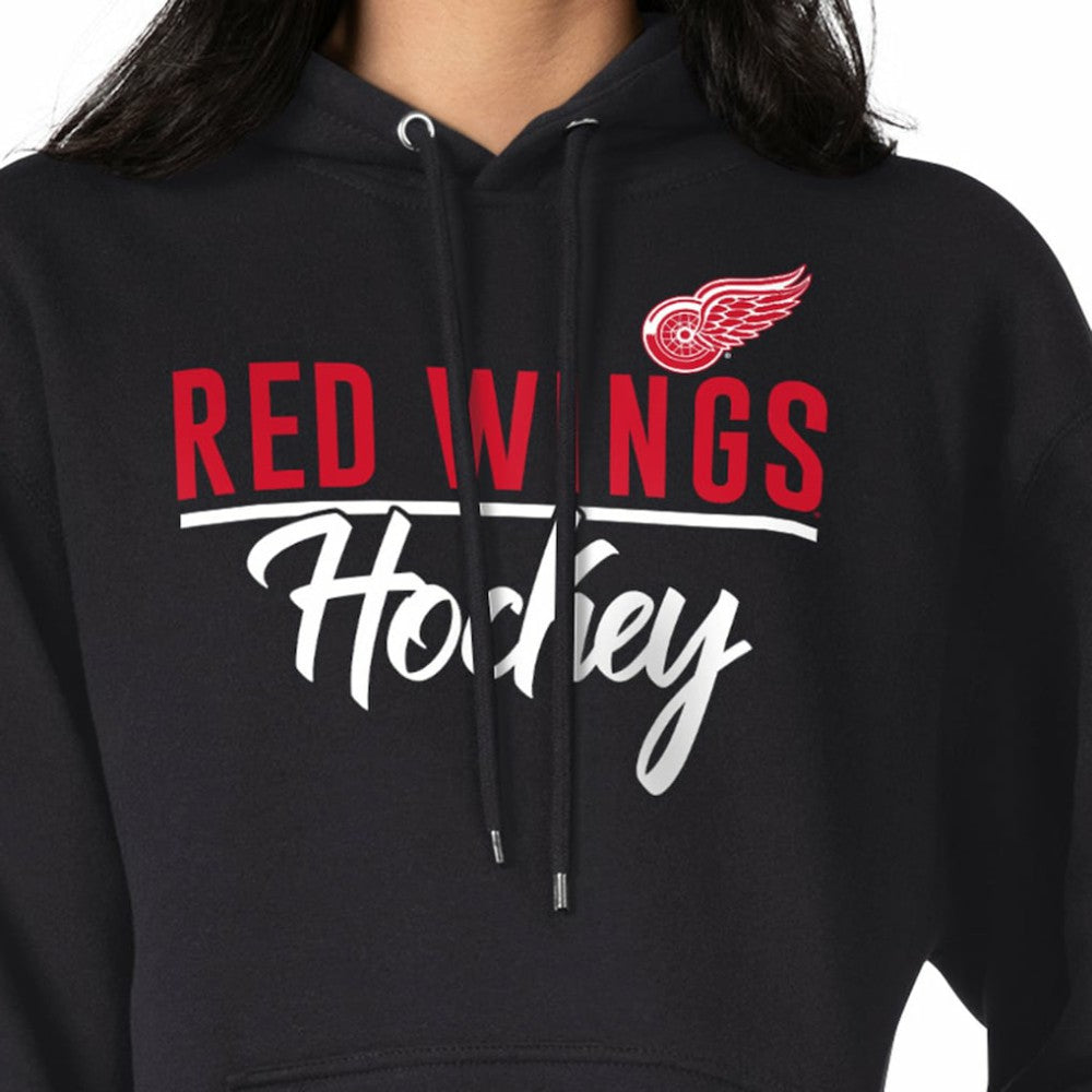 NHL Black Detroit Red Wings G-III 4Her by Carl Banks Women's Team Sport Tri-Blend Fleece Hoodie
