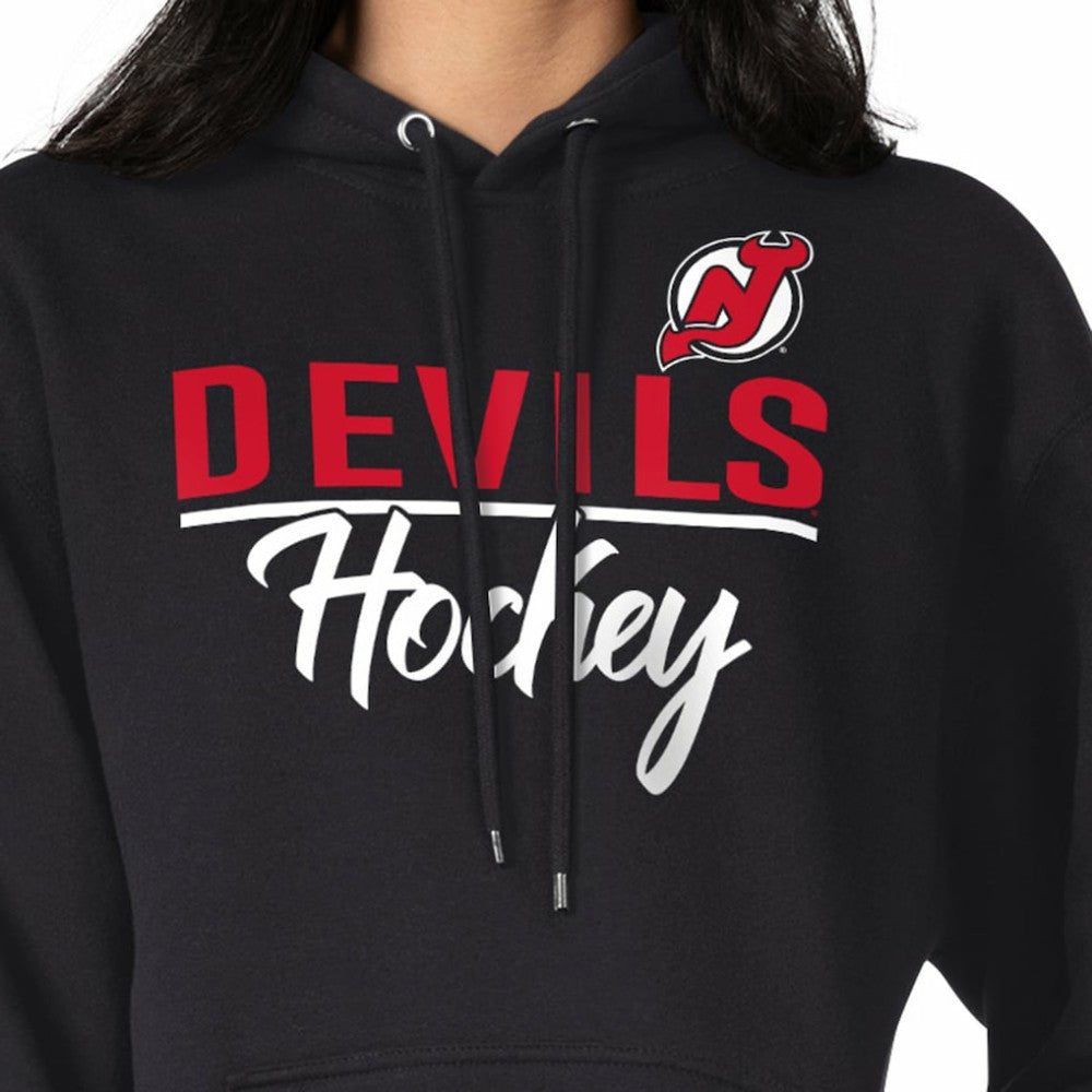 NHL Black New Jersey Devils G-III 4Her by Carl Banks Women's Team Sport Tri-Blend Fleece Hoodie