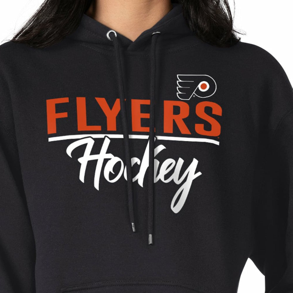 NHL Black Philadelphia Flyers G-III 4Her by Carl Banks Women's Team Sport Tri-Blend Fleece Hoodie