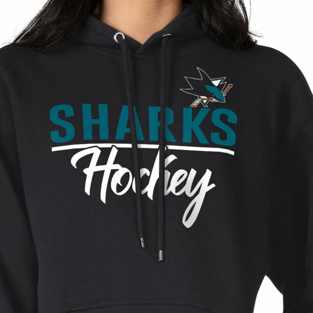 NHL Black San Jose Sharks G-III 4Her by Carl Banks Women's Team Sport Tri-Blend Fleece Hoodie