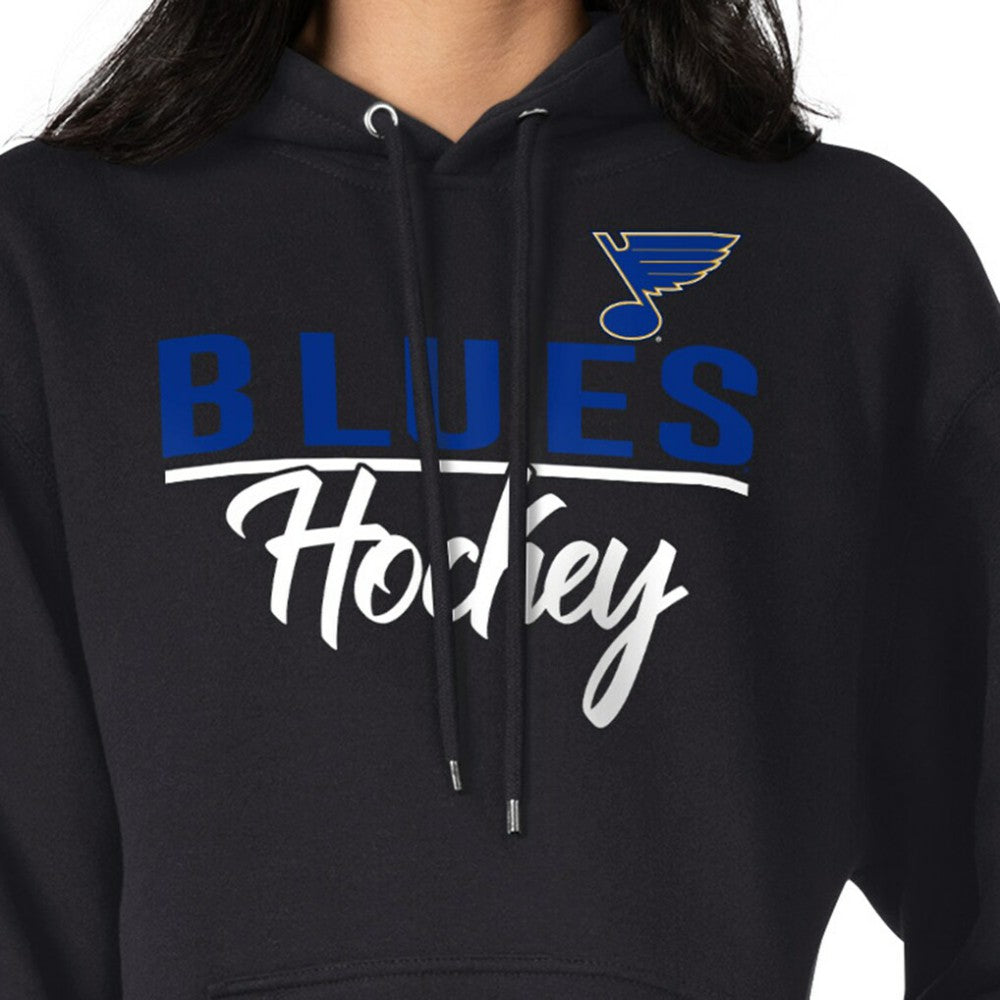 NHL Black St. Louis Blues G-III 4Her by Carl Banks Women's Team Sport Tri-Blend Fleece Hoodie