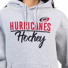 NHL Heather Gray Carolina Hurricanes G-III 4Her by Carl Banks Women's Team Sport Tri-Blend Fleece Hoodie