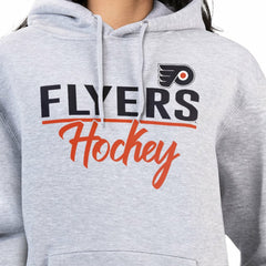 NHL Heather Gray Philadelphia Flyers G-III 4Her by Carl Banks Women's Team Sport Tri-Blend Fleece Hoodie