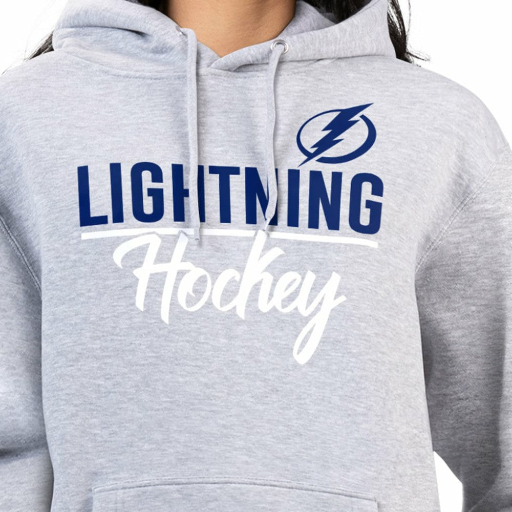 NHL Heather Gray Tampa Bay Lightning G-III 4Her by Carl Banks Women's Team Sport Tri-Blend Fleece Hoodie
