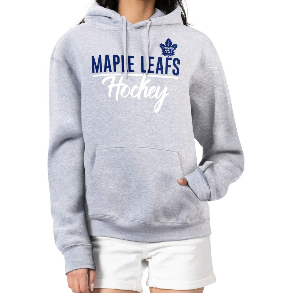 NHL Heather Gray Toronto Maple Leafs G-III 4Her by Carl Banks Women's Team Sport Tri-Blend Fleece Hoodie