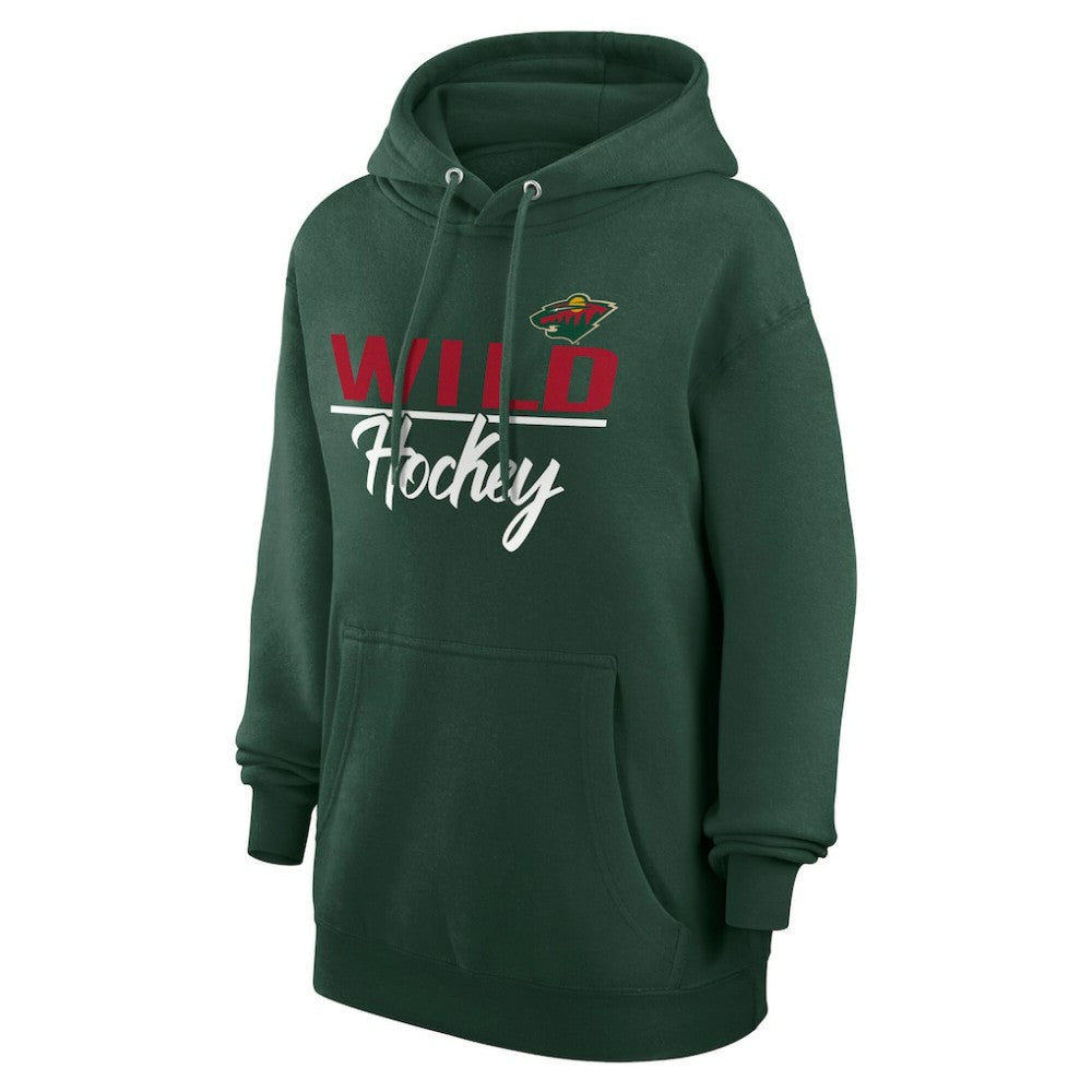 NHL Green Minnesota Wild G-III 4Her by Carl Banks Women's Team Sport Tri-Blend Fleece Hoodie