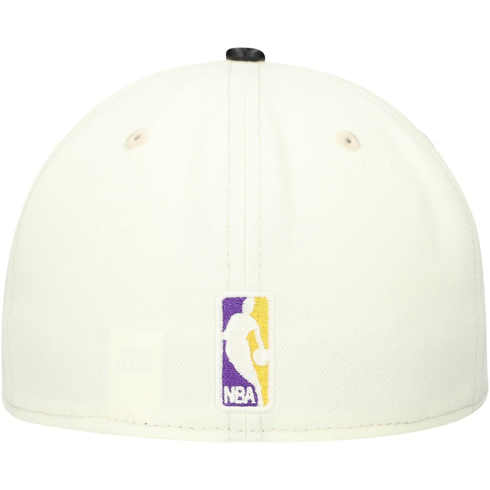 NBA Los Angeles Lakers Faux Leather Visor Two-Tone 59FIFTY Fitted Hat