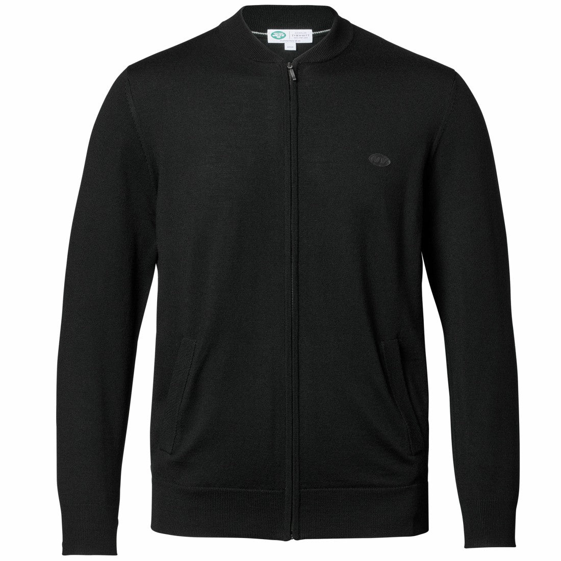 Charles Tyrwhitt Merino Full-Zip Sweater - New York Jets