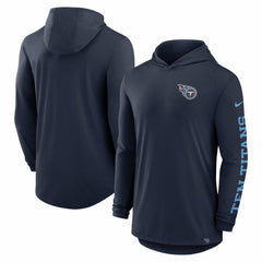 Blitz Tri-Blend Dri-FIT Long Sleeve Hoodie T-Shirt - Tennessee Titans