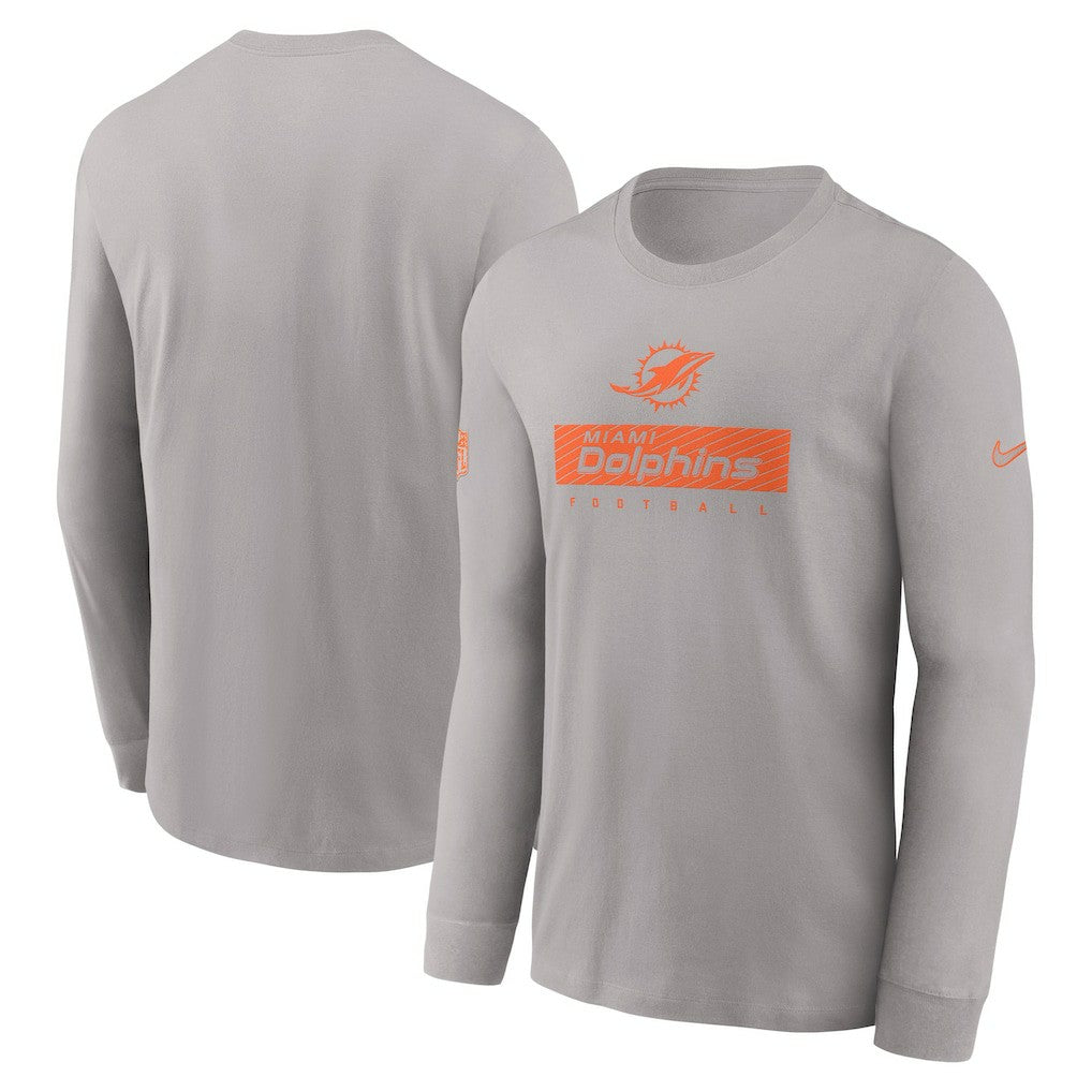 Sideline Dri-FIT Long Sleeve T-Shirt - Miami Dolphins