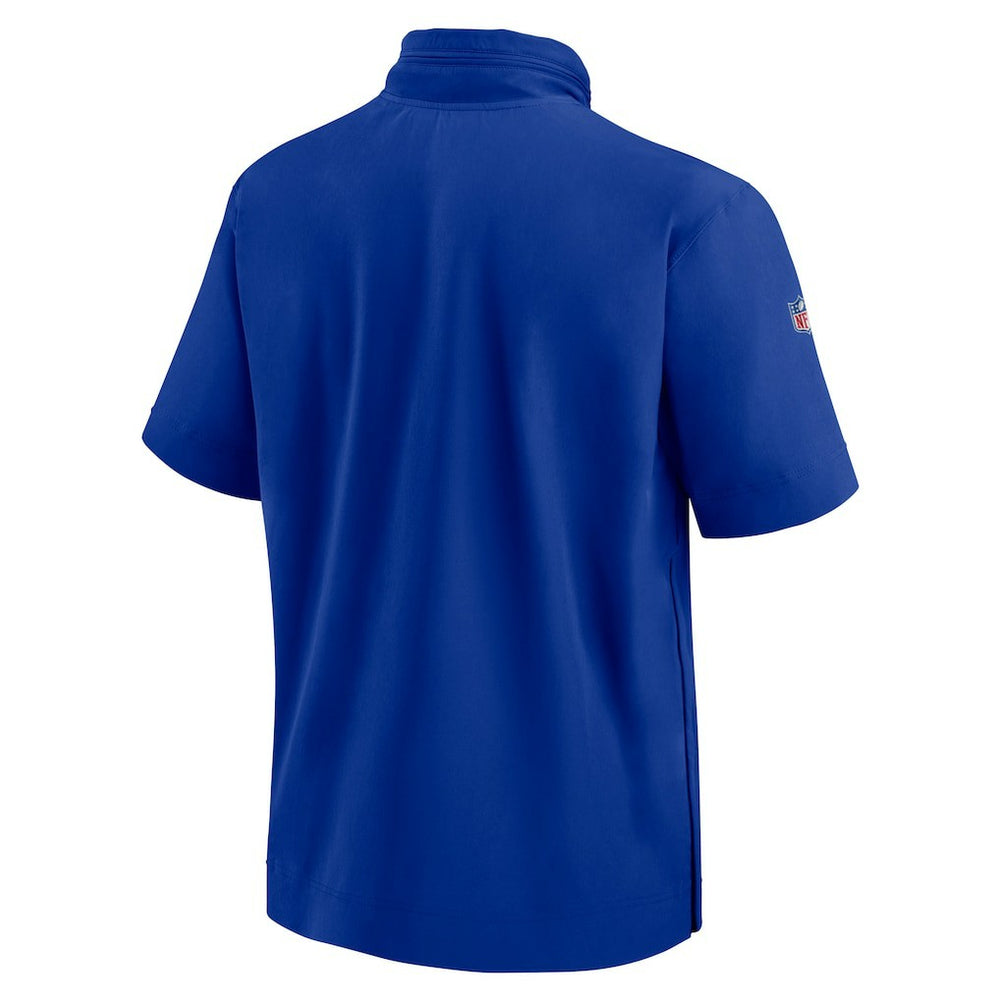 2024 Sideline Coach Short Sleeve Half-Zip Hoodie Jacket - Buffalo Bills