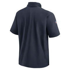 2024 Sideline Coach Short Sleeve Half-Zip Hoodie Jacket - Chicago Bears