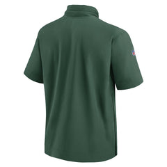 2024 Sideline Coach Short Sleeve Half-Zip Hoodie Jacket - Green Bay Packers