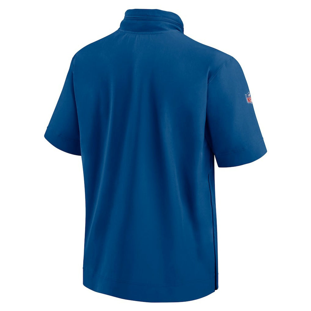 2024 Sideline Coach Short Sleeve Half-Zip Hoodie Jacket - Indianapolis Colts