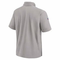 2024 Sideline Coach Short Sleeve Half-Zip Hoodie Jacket - Miami Dolphins