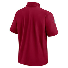 2024 Sideline Coach Short Sleeve Half-Zip Hoodie Jacket - Washington Commanders