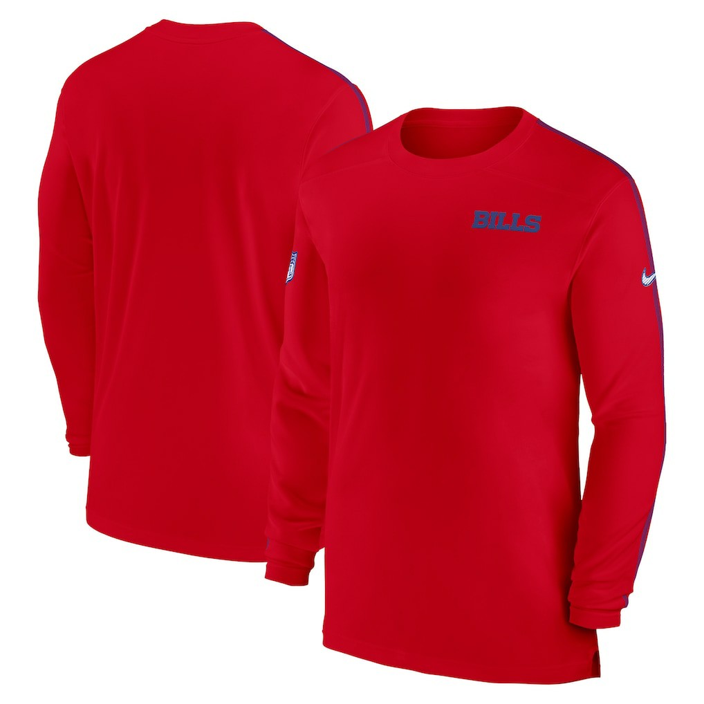 Sideline Coach UV Performance Long Sleeve T-Shirt - Buffalo Bills