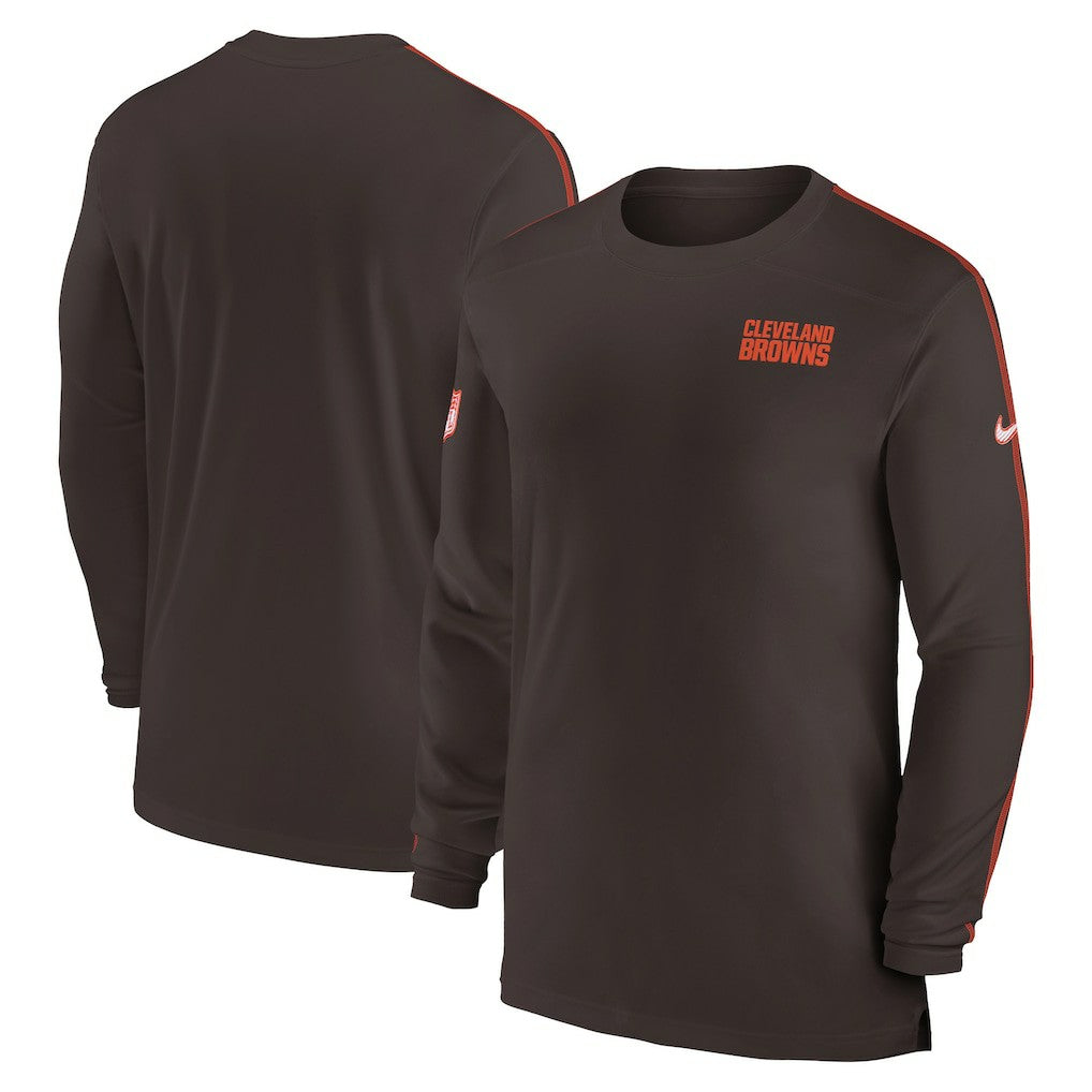 Sideline Coach UV Performance Long Sleeve T-Shirt - Cleveland Browns
