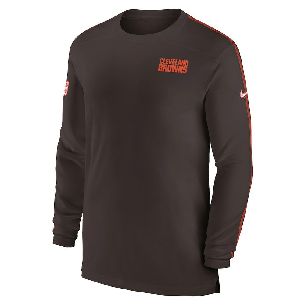Sideline Coach UV Performance Long Sleeve T-Shirt - Cleveland Browns