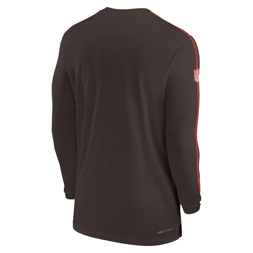 Sideline Coach UV Performance Long Sleeve T-Shirt - Cleveland Browns