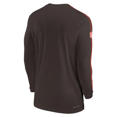 Sideline Coach UV Performance Long Sleeve T-Shirt - Cleveland Browns