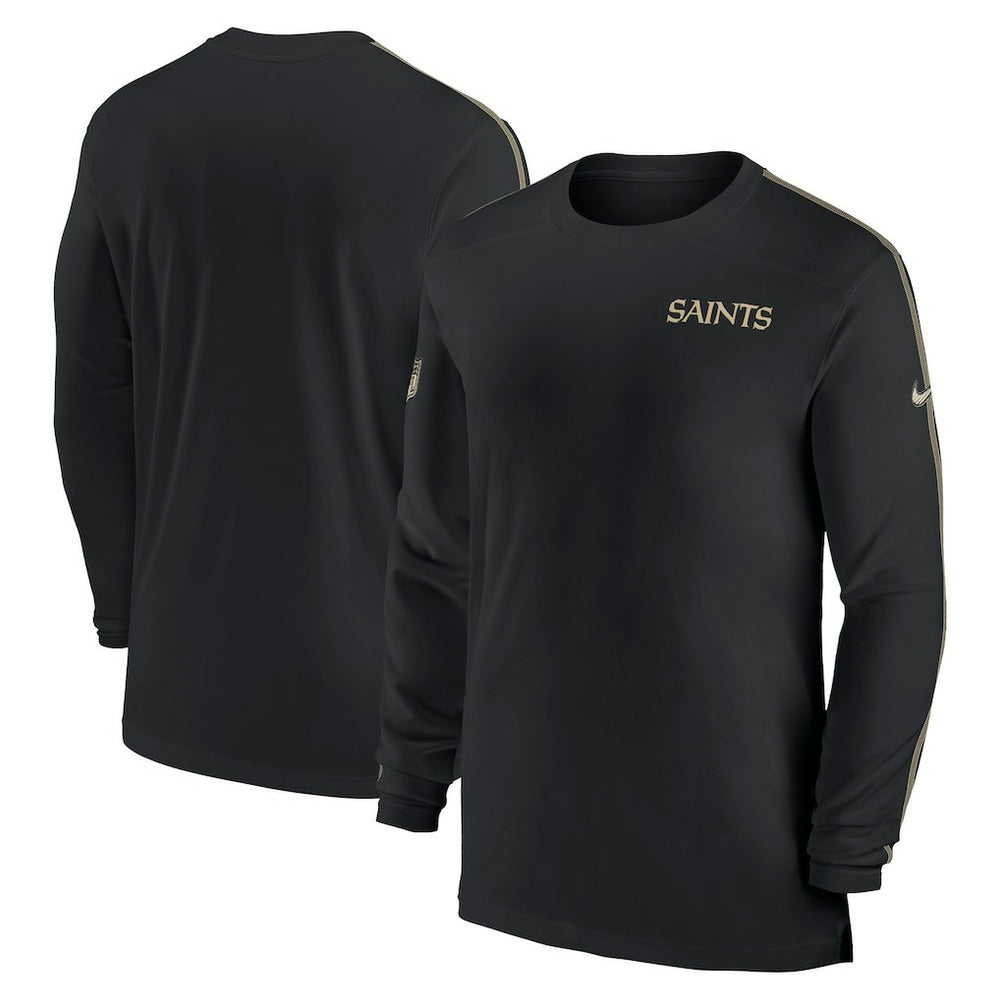 Sideline Coach UV Performance Long Sleeve T-Shirt - New Orleans Saints