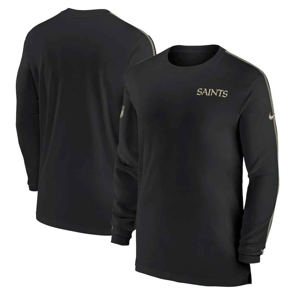 Sideline Coach UV Performance Long Sleeve T-Shirt - New Orleans Saints