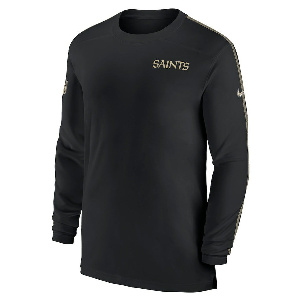 Sideline Coach UV Performance Long Sleeve T-Shirt - New Orleans Saints