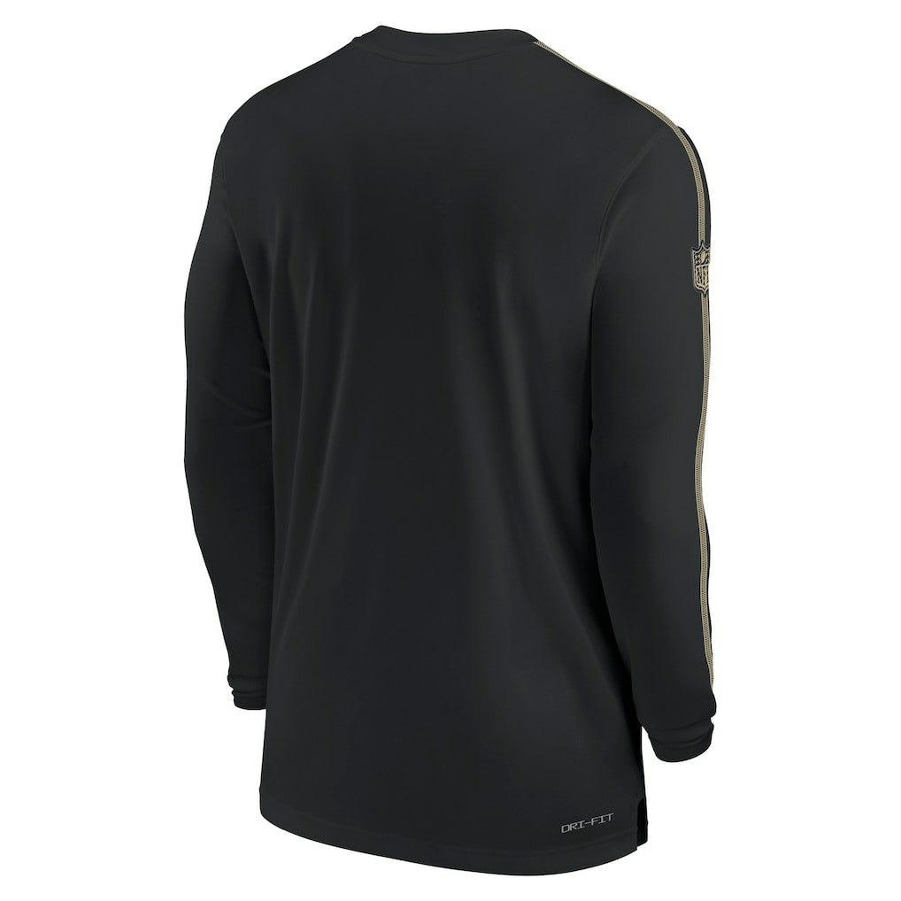 Sideline Coach UV Performance Long Sleeve T-Shirt - New Orleans Saints