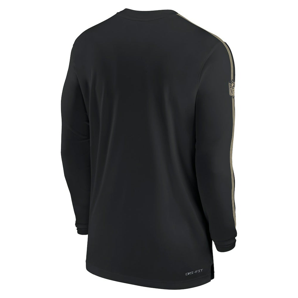 Sideline Coach UV Performance Long Sleeve T-Shirt - New Orleans Saints