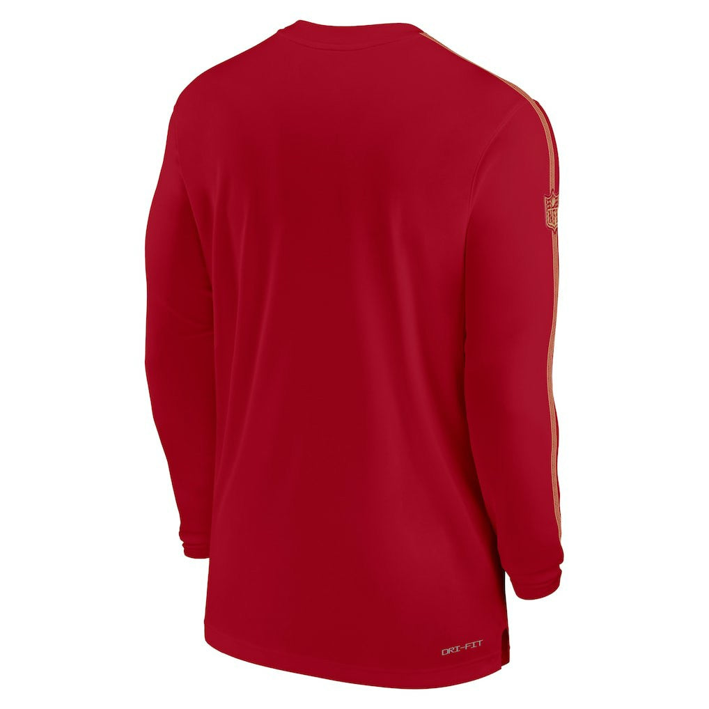 Sideline Coach UV Performance Long Sleeve T-Shirt - San Francisco 49ers