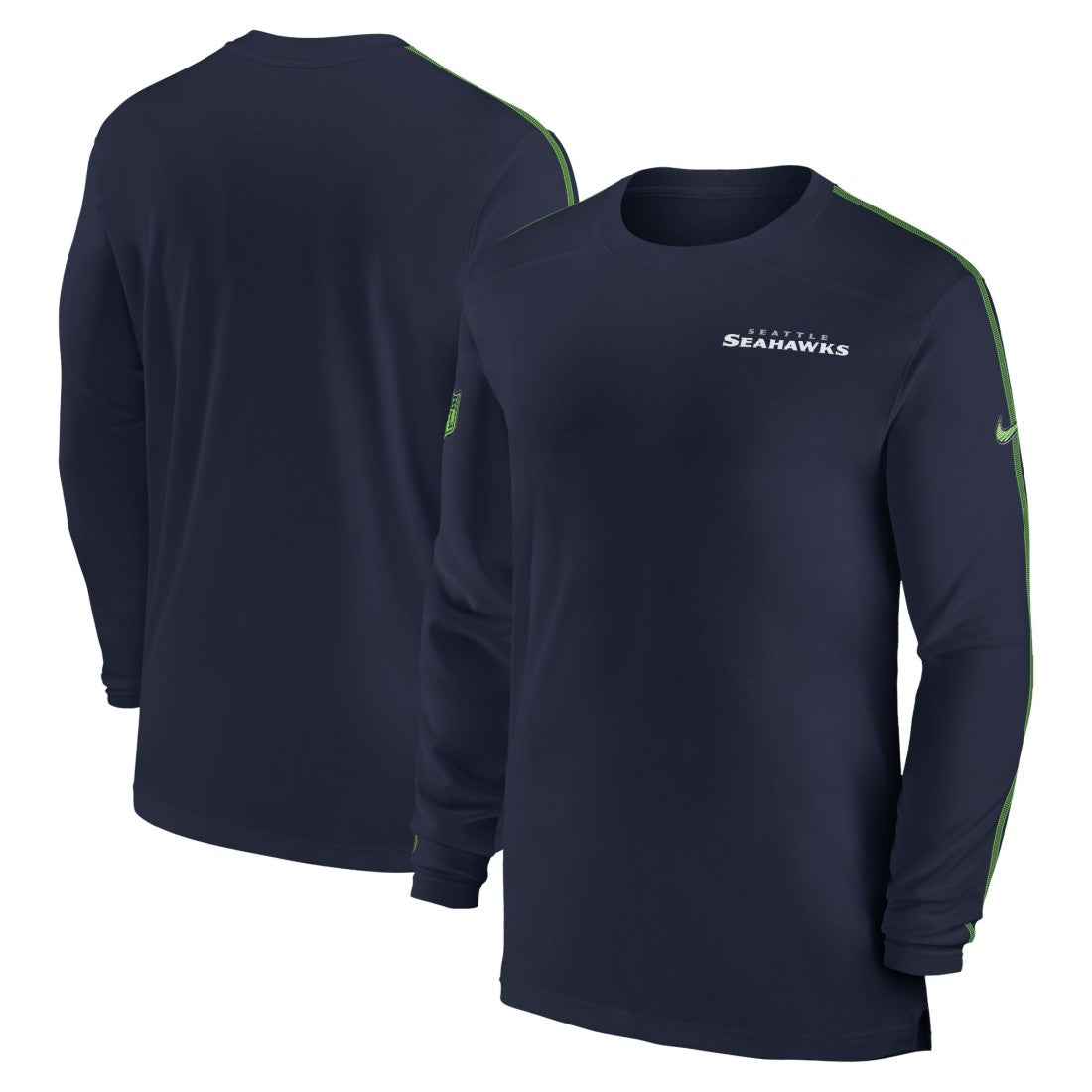 Sideline Coach UV Performance Long Sleeve T-Shirt - Seattle Seahawks