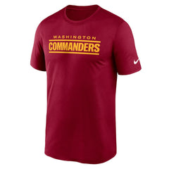 Primetime Legend Wordmark Performance T-Shirt - Washington Commanders