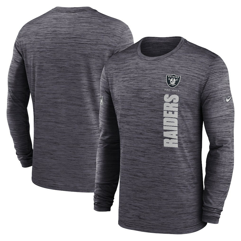 Sideline Velocity Dri-FIT Long Sleeve T-Shirt - Las Vegas Raiders