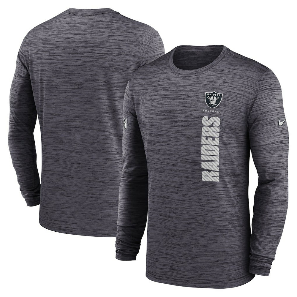 Sideline Velocity Dri-FIT Long Sleeve T-Shirt - Las Vegas Raiders
