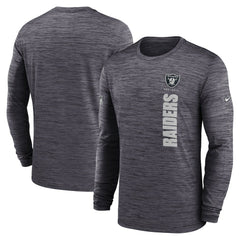 Sideline Velocity Dri-FIT Long Sleeve T-Shirt - Las Vegas Raiders