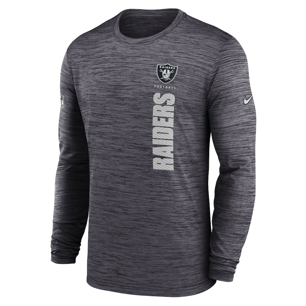 Sideline Velocity Dri-FIT Long Sleeve T-Shirt - Las Vegas Raiders