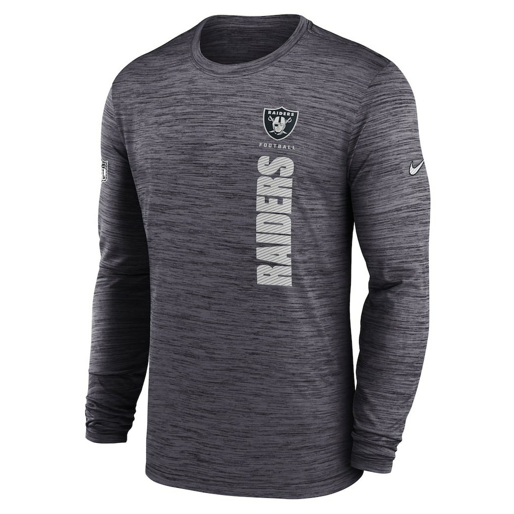 Sideline Velocity Dri-FIT Long Sleeve T-Shirt - Las Vegas Raiders