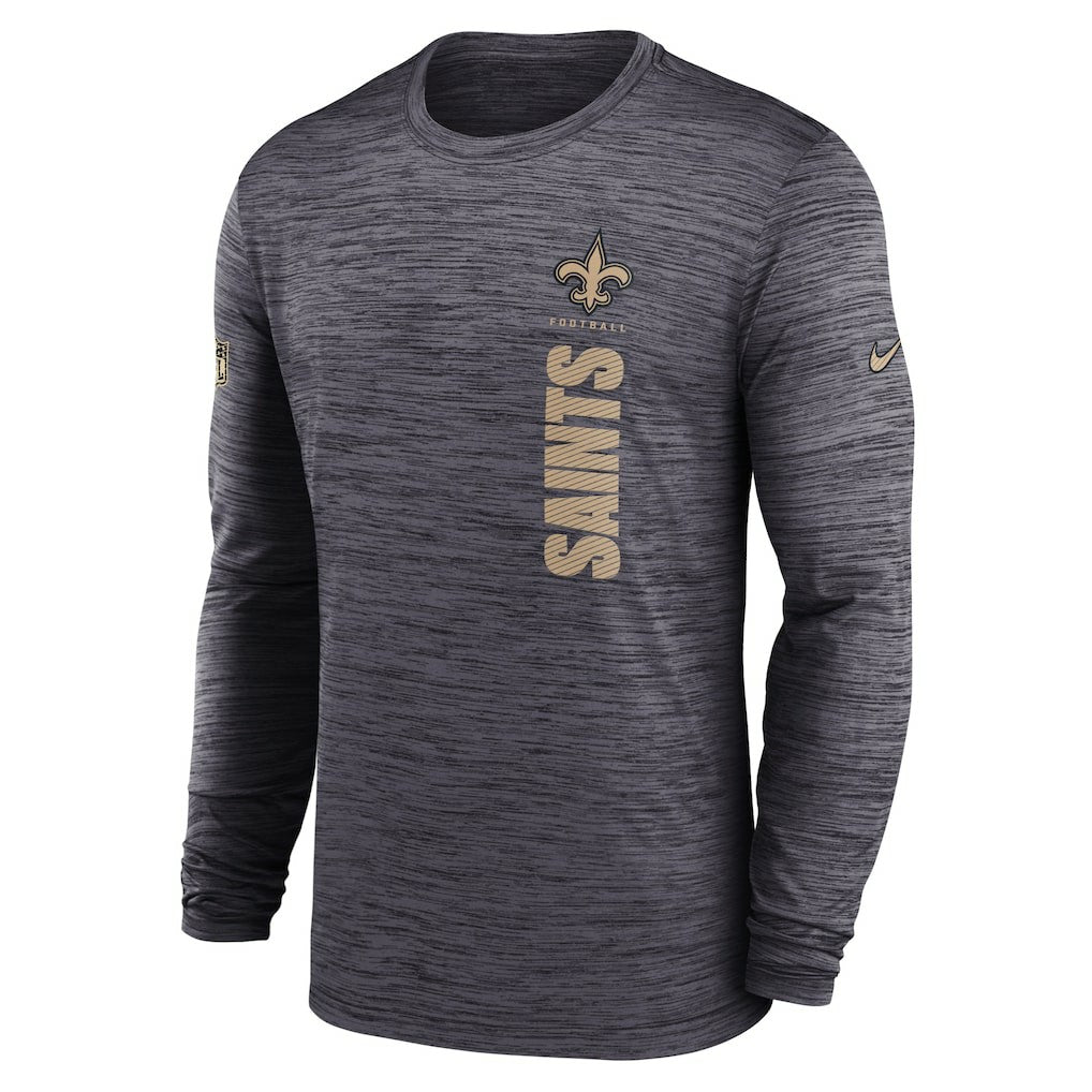 Sideline Velocity Dri-FIT Long Sleeve T-Shirt - New Orleans Saints