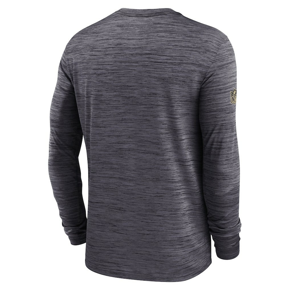 Sideline Velocity Dri-FIT Long Sleeve T-Shirt - New Orleans Saints