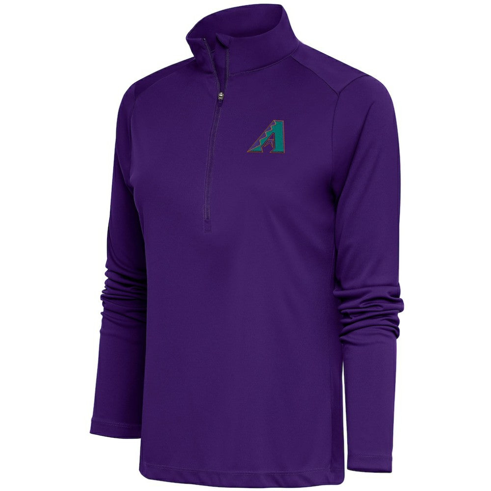 MLB Arizona Diamondbacks Antigua Women's Cooperstown Tribute Half-Zip Pullover Top