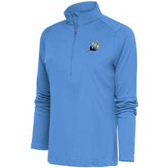 MLB Tampa Bay Rays Antigua Women's Cooperstown Tribute Half-Zip Pullover Top
