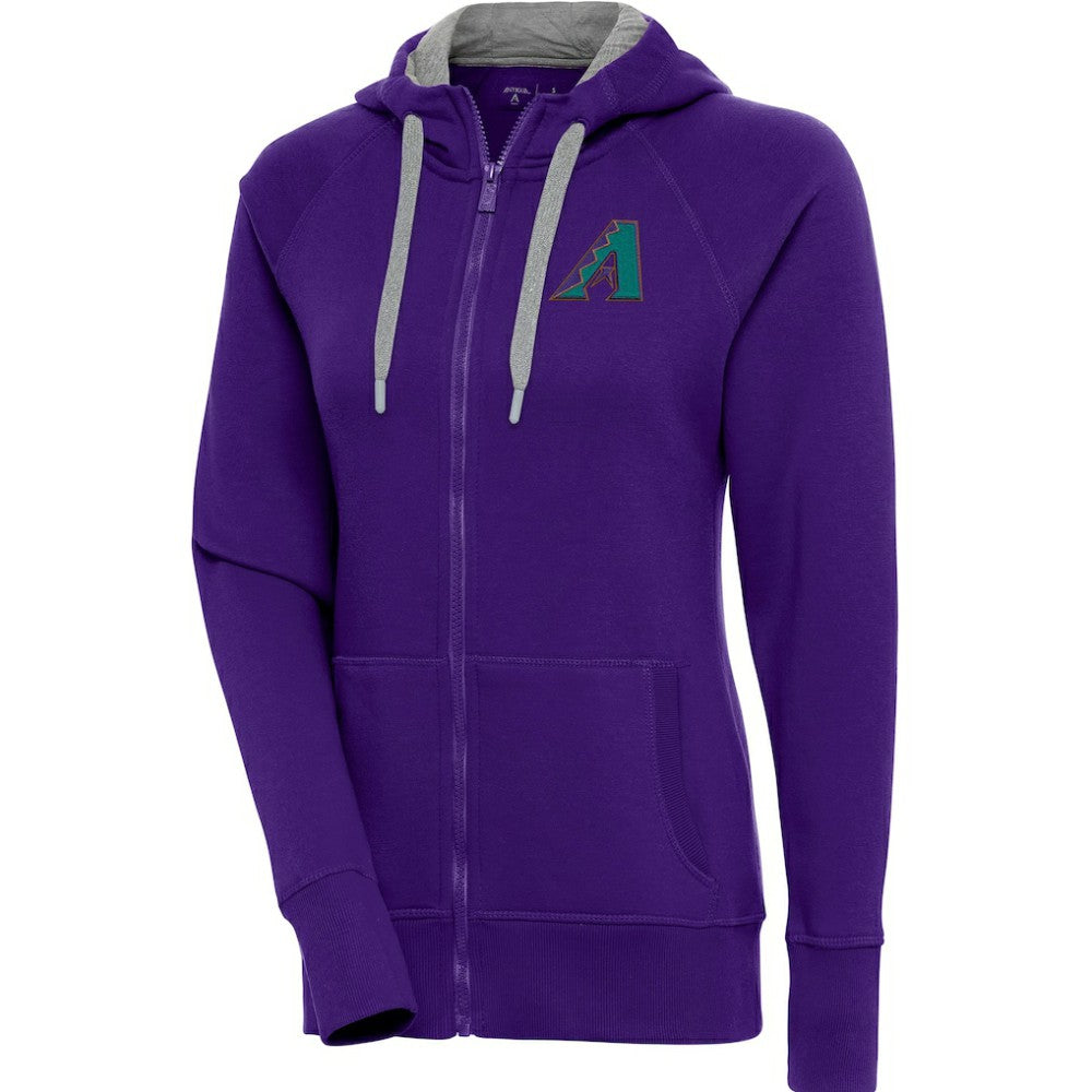 MLB Arizona Diamondbacks Antigua Women's Cooperstown Victory Full-Zip Hoodie