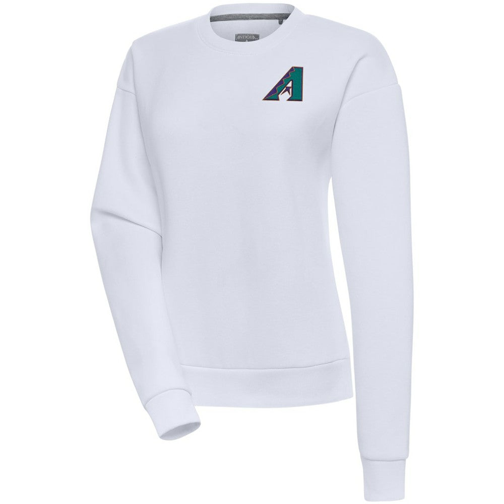 MLB Arizona Diamondbacks Antigua Women's Cooperstown Victory Crewneck Pullover Sweatshirt