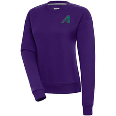 MLB Arizona Diamondbacks Antigua Women's Cooperstown Victory Crewneck Pullover Sweatshirt