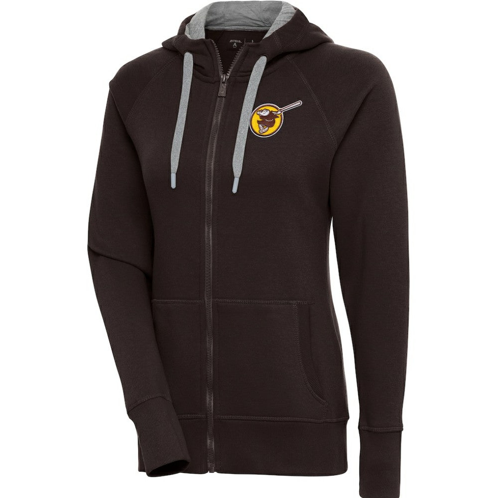 MLB San Diego Padres Antigua Women's Cooperstown Victory Full-Zip Hoodie