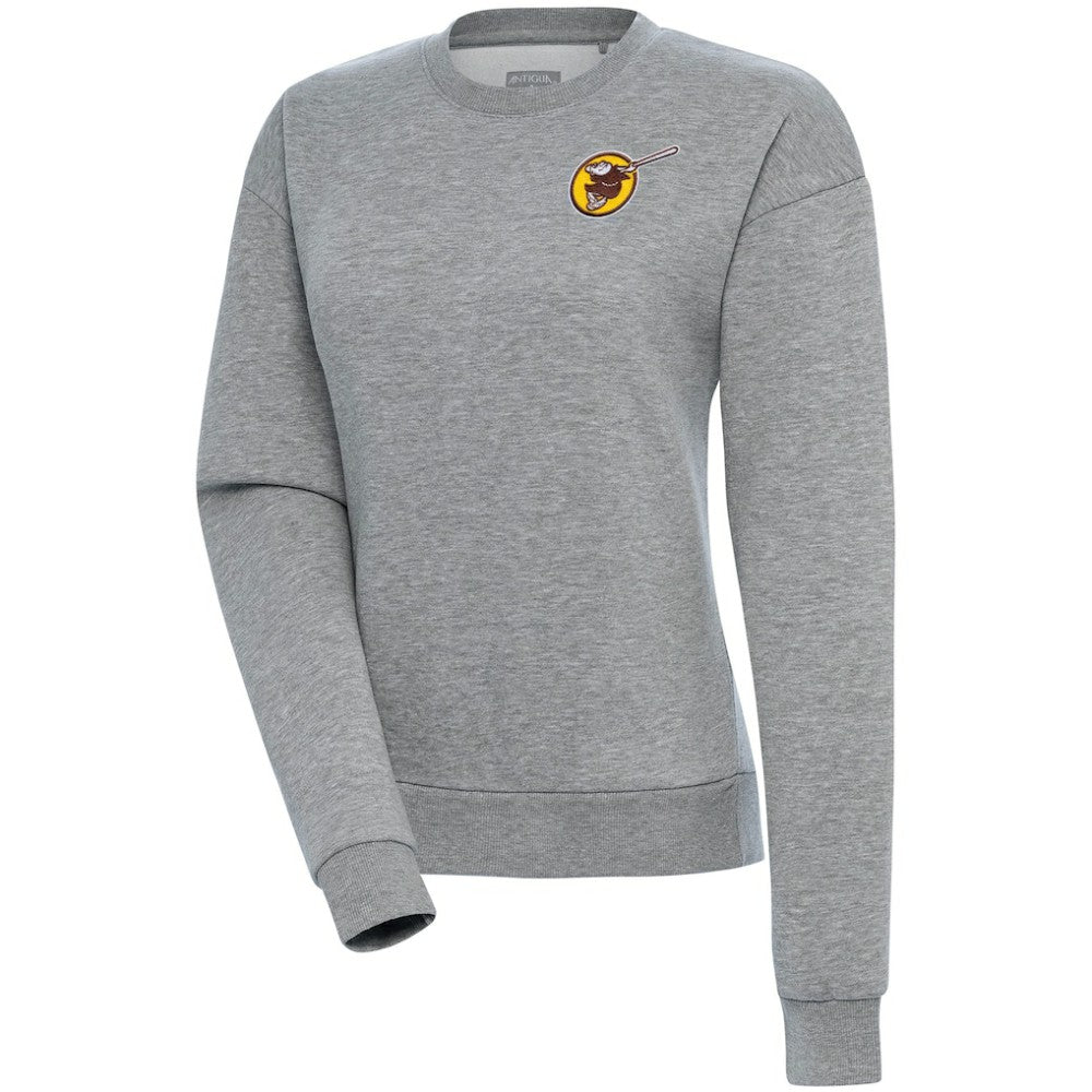 MLB San Diego Padres Antigua Women's Cooperstown Victory Crewneck Pullover Sweatshirt