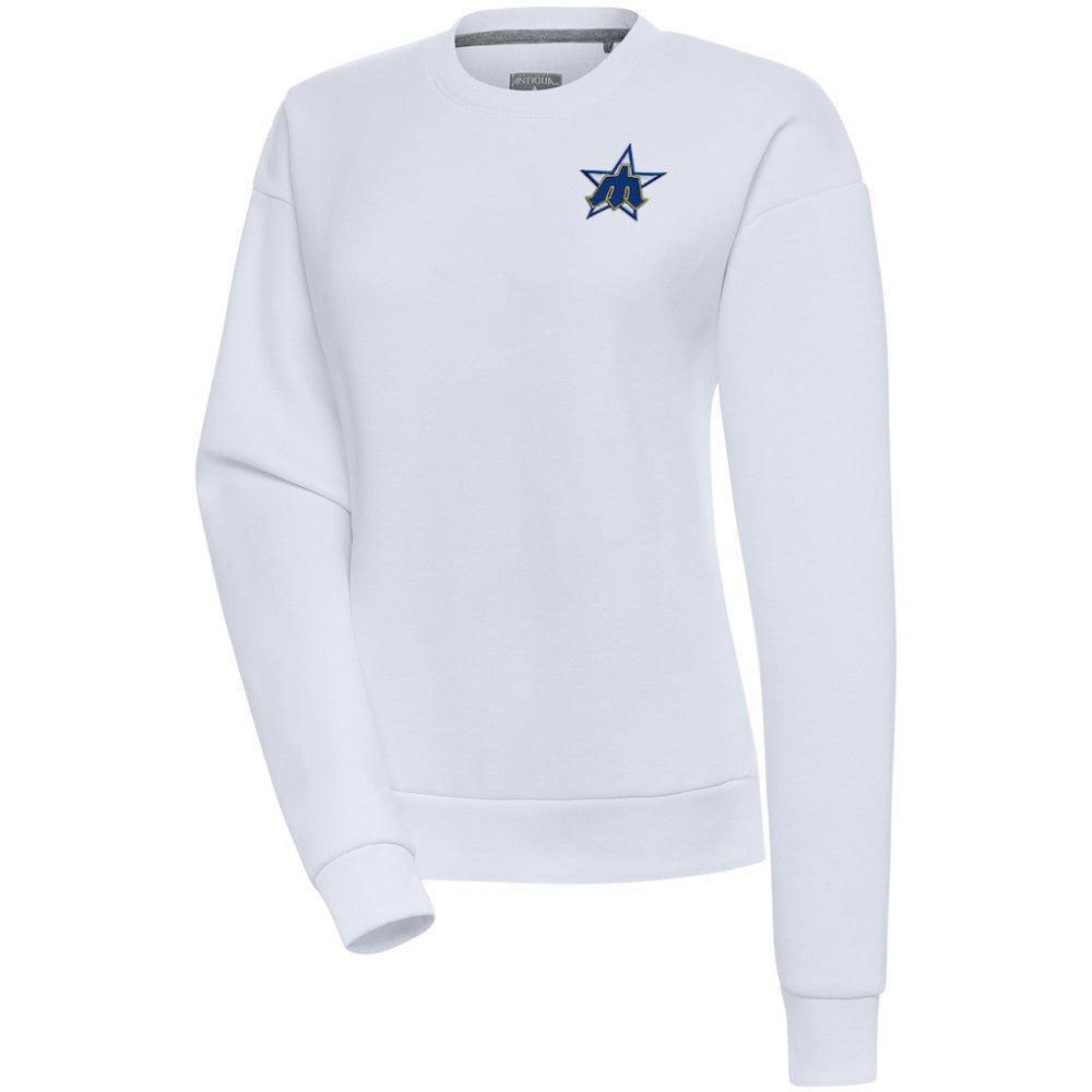 MLB Seattle Mariners Antigua Women's Cooperstown Victory Crewneck Pullover Sweatshirt